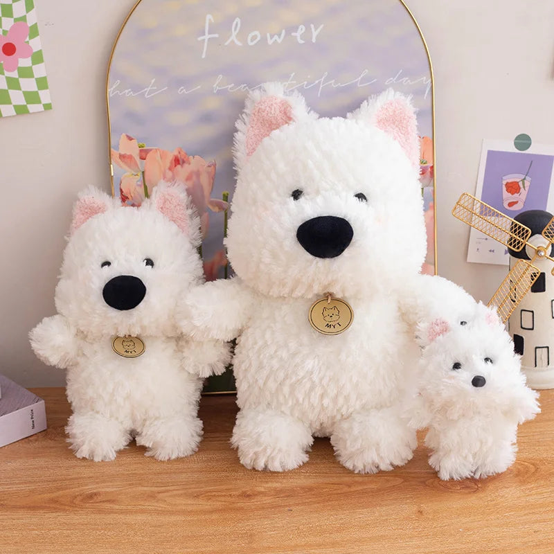 Cartoon West Highland Dog Plush Toy Your Child’s Loyal Cuddle Companion