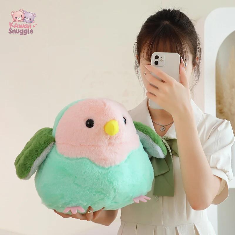 Hot Simulation Soft Lifelike Fat Parrot Plush – A Realistic and Adorable Bird Friend