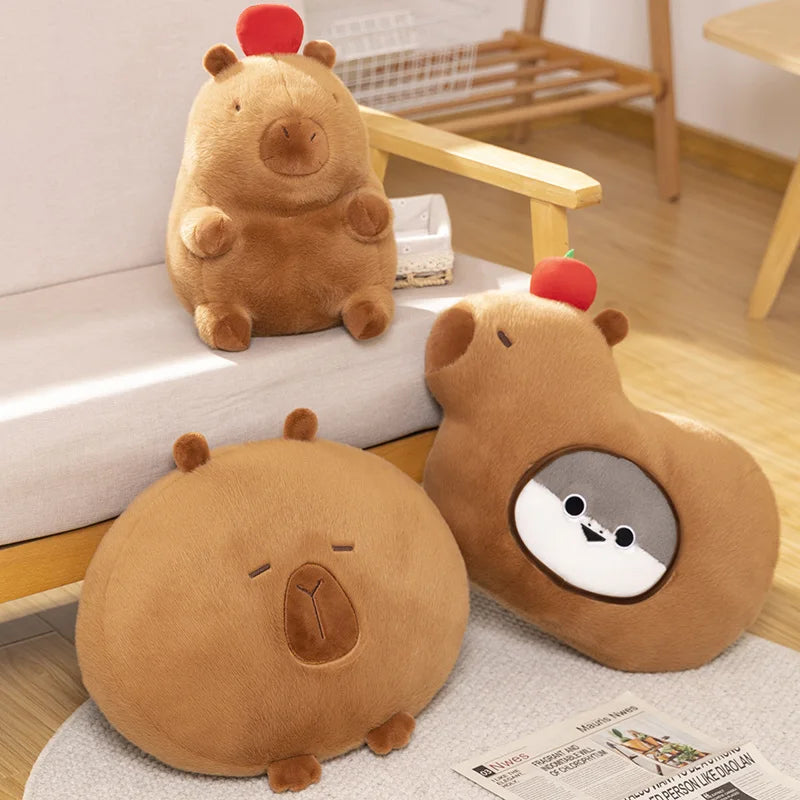 Capybara Sacabambaspis Pillow – A Whimsical Creature Combo for Cozy Days
