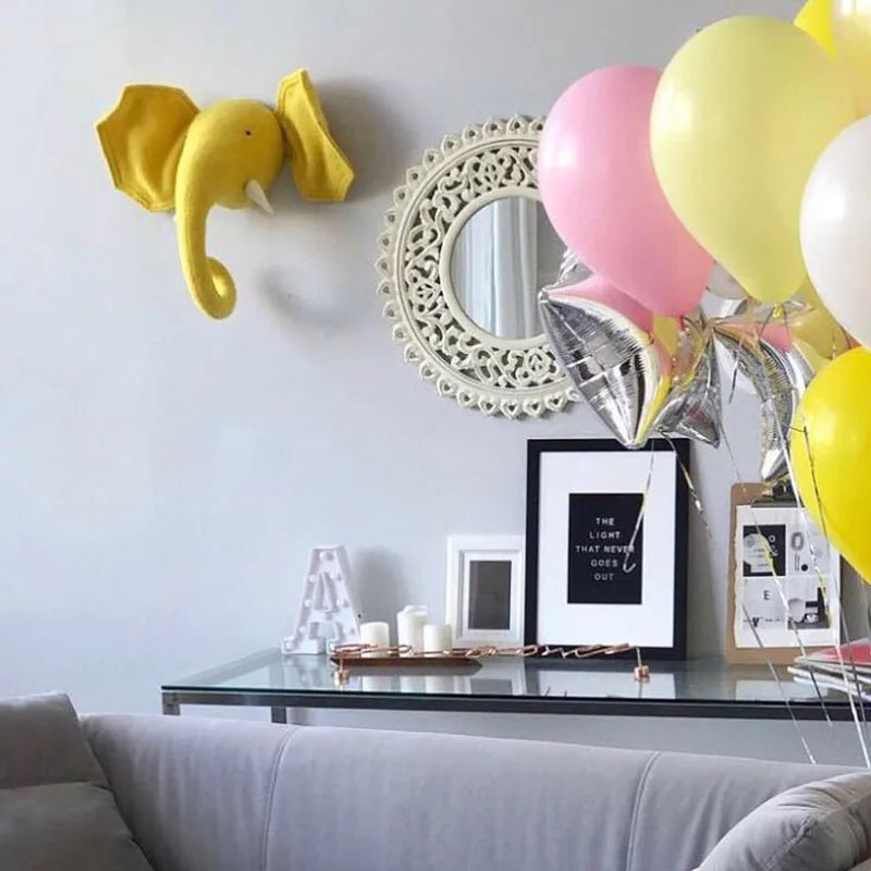 Zebra Elephant Giraffe Wall Decor for Kids