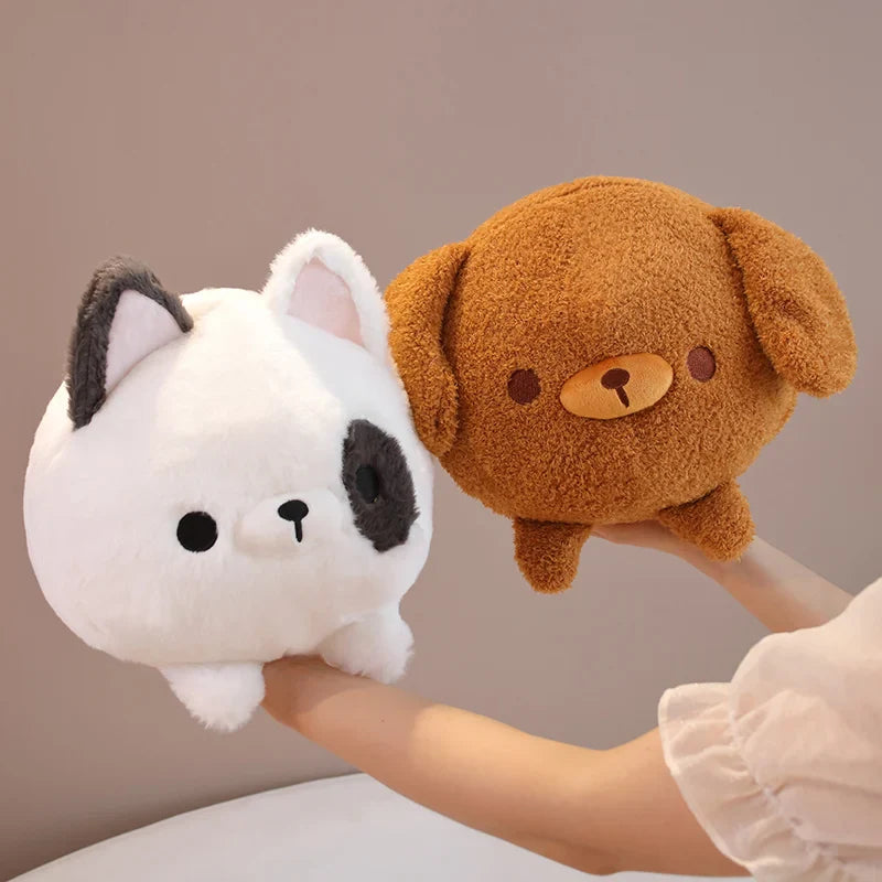 Kawaii Chubby Dog Plush Toy – Soft Cartoon Puppy Stuffed Pillow for Kids and Baby Gifts