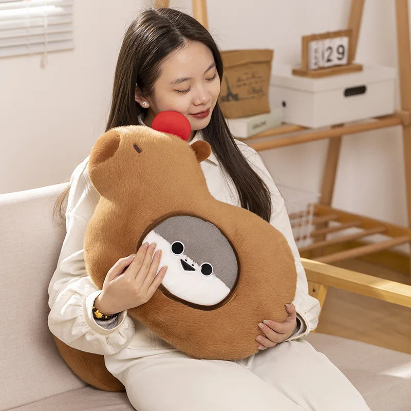 Capybara Sacabambaspis Pillow – A Whimsical Creature Combo for Cozy Days