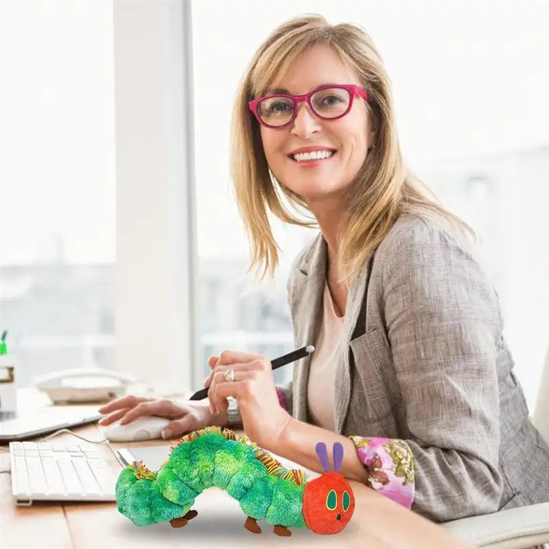 Green Caterpillar Plush Toy – Soft Cute Gift for Kids & Decor