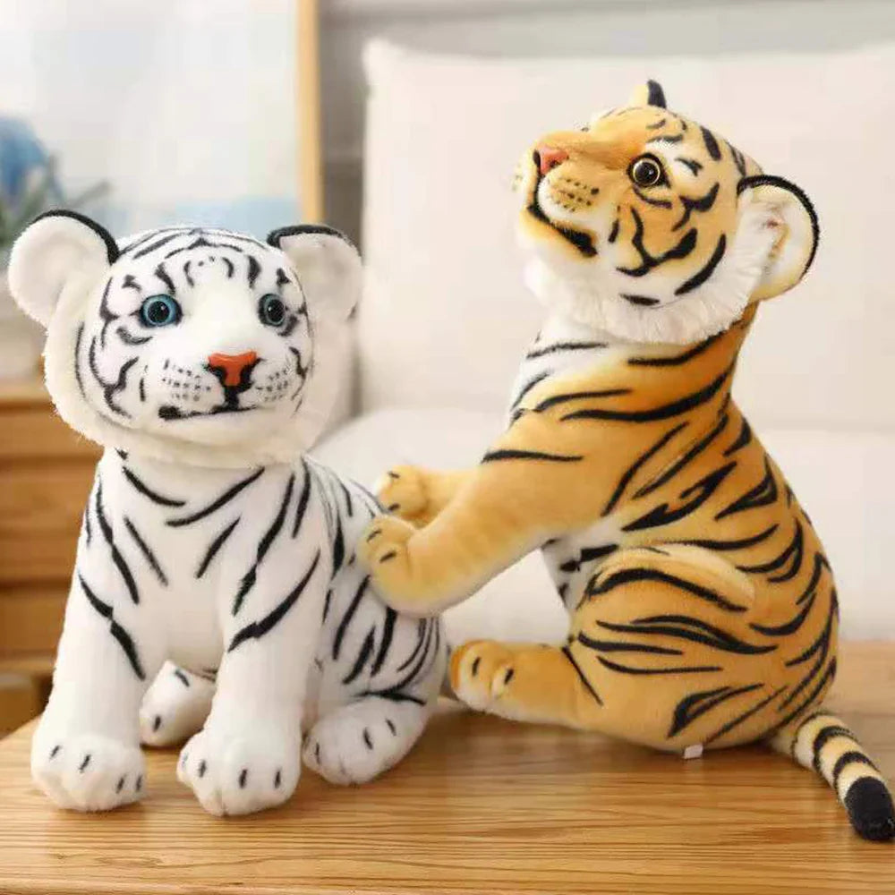 New Animal Doll Lifelike Leopard & Lion Plush Realistic Plushie Panther Toy