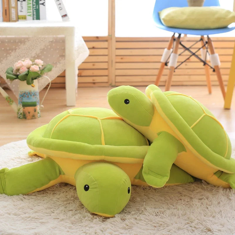 Cute Green Sea Turtles Tortoise Cushion Pillow Plush Toys, Turtle Plush Toys Doll