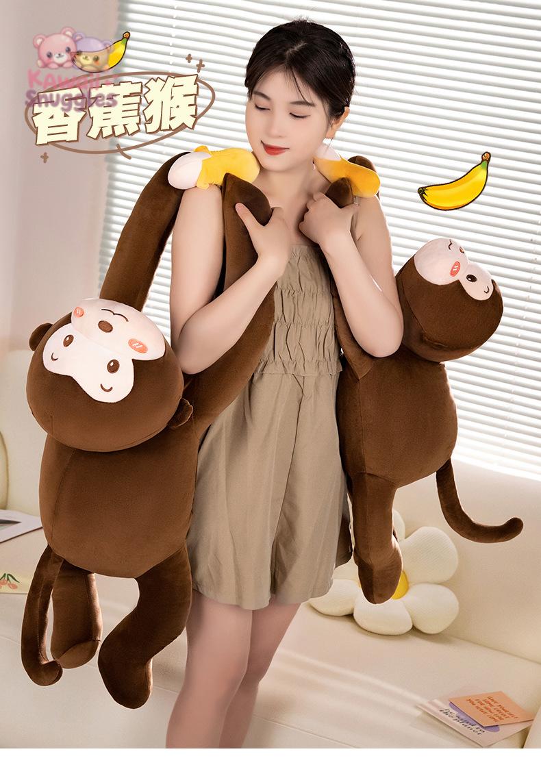 Lying Monkey Plush Toy – Your Playful Snuggle Buddy