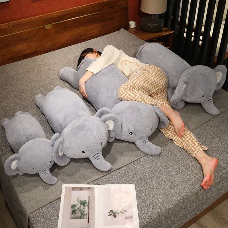 Giant Round Elephant Plush Doll – A Jumbo Hug of Happiness