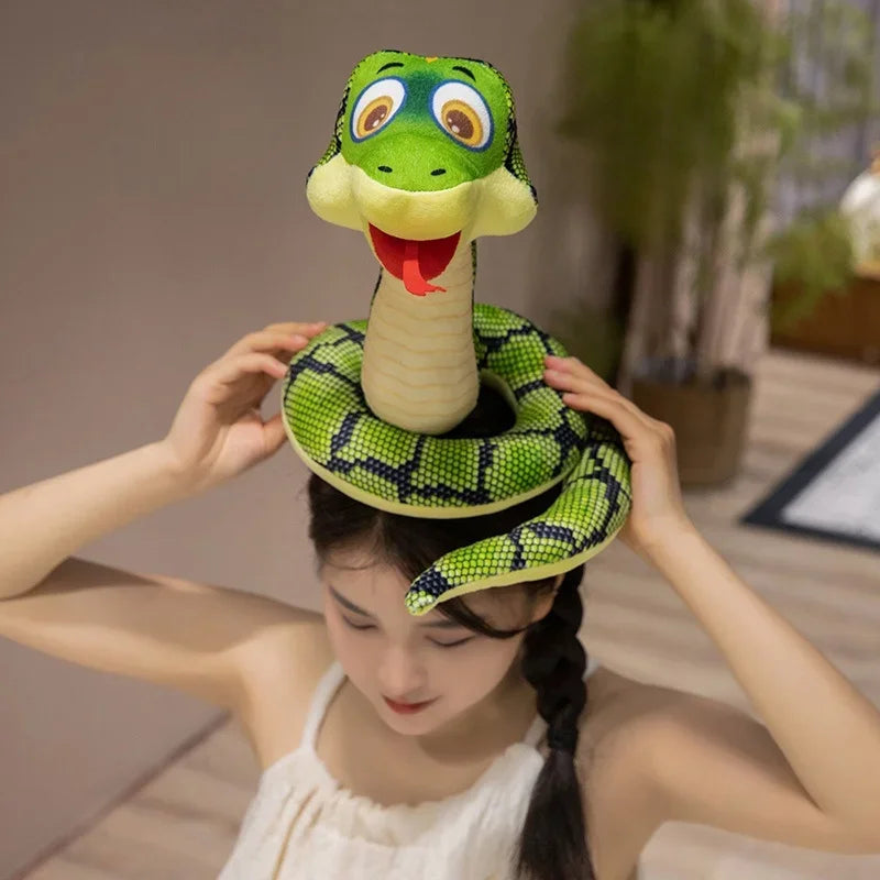 Green Snakes Plush Toy Stuffed Animals Snakes Plushies Doll Funny