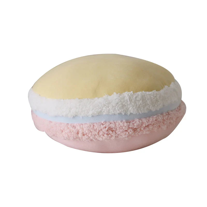 New Pure Color French Macaron Plush Doll Pillow – Creative Gift and Comfort