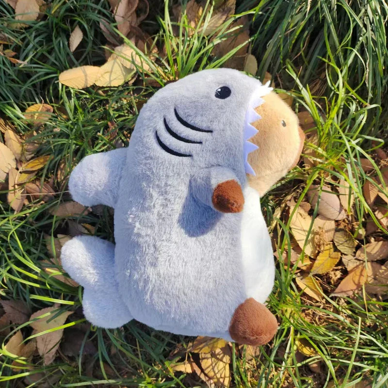 Kawaii Shark Capybara Plush Toy Cartoon Animal Pillow Sofa Cushion Capibara