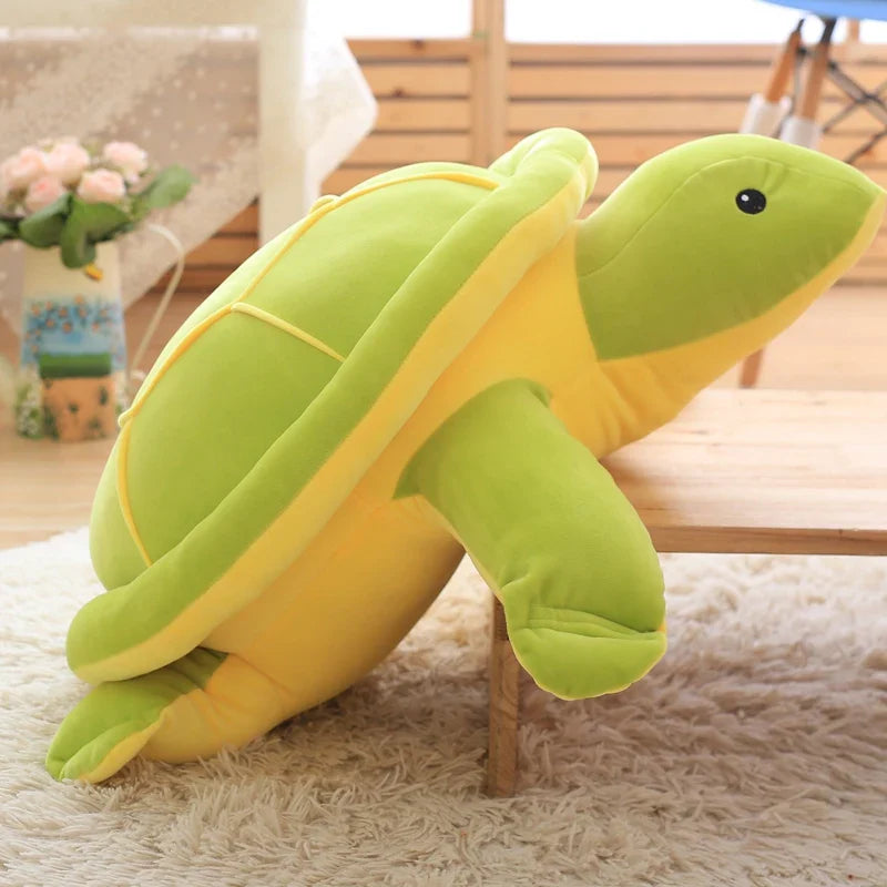 Cute Green Sea Turtles Tortoise Cushion Pillow Plush Toys, Turtle Plush Toys Doll