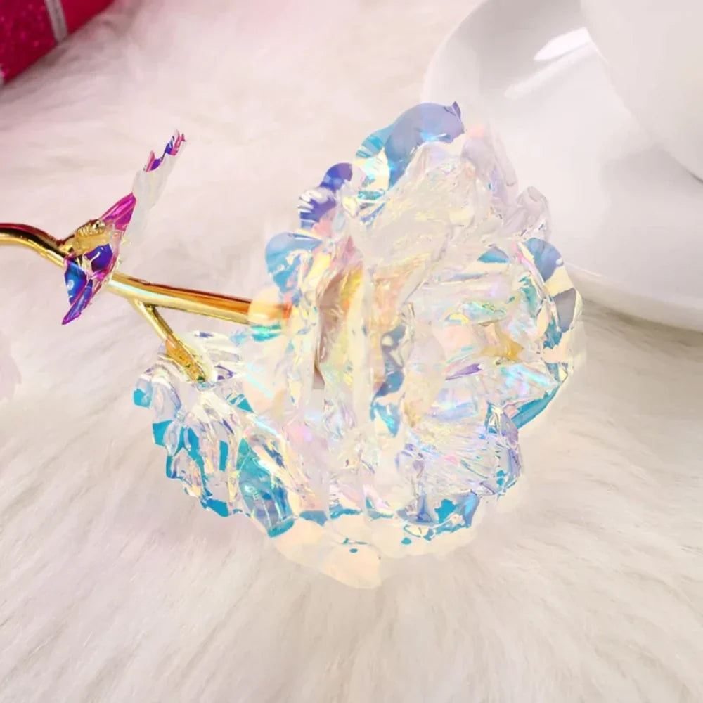 Valentine's Day Gift of a Lifetime: 24k Gold Galaxy Roses with "Love You For Life" Engraving"