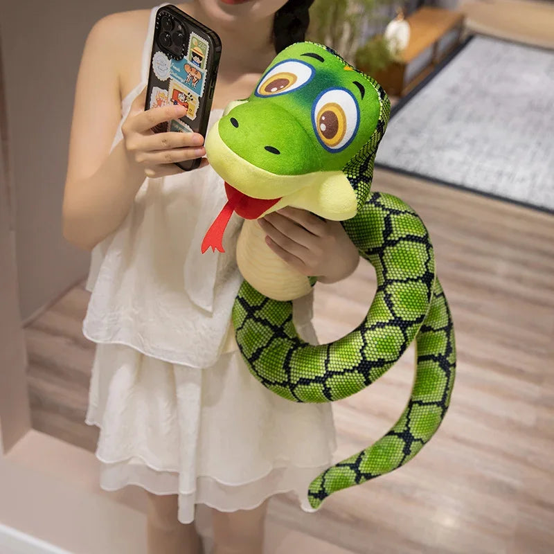 Green Snakes Plush Toy Stuffed Animals Snakes Plushies Doll Funny