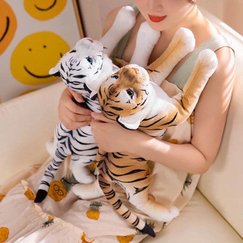 Simulation Tiger Leopard Plush – Your Fierce Yet Cuddly Jungle Companion