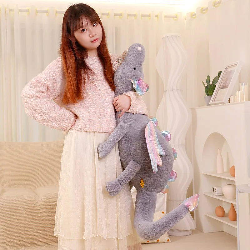 Flying Dragon Long Doll Plush Toy Stuffed Fantastic Giant Cartoon Animal Plushie