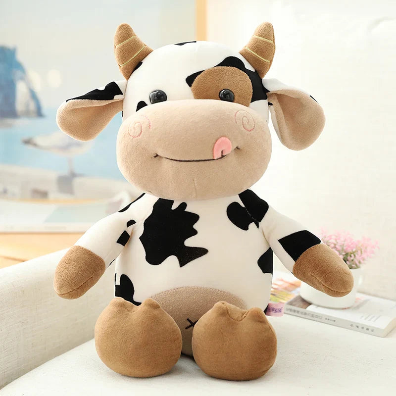 Plush Cow Toy Cute Cattle Plush Stuffed Animals Cattle Soft Doll Toys Birthday Gift