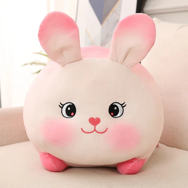 New Lovely Pink Strawberry Rabbit Plush Toys Soft Cartoon Bunny Animal