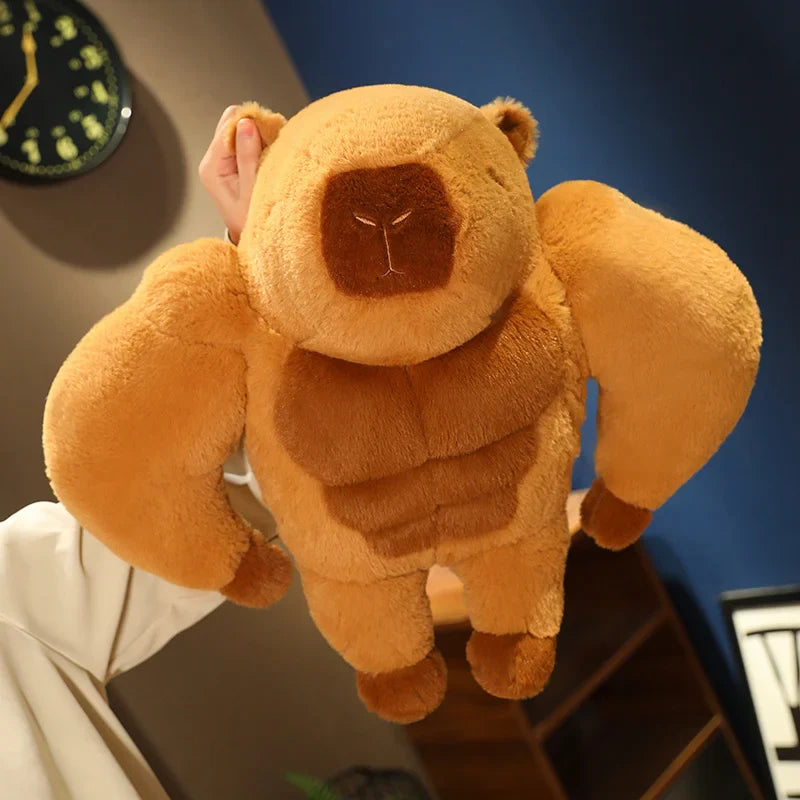 Muscle Capybara Plush Toy – The Buff Buddy You Never Knew You Needed