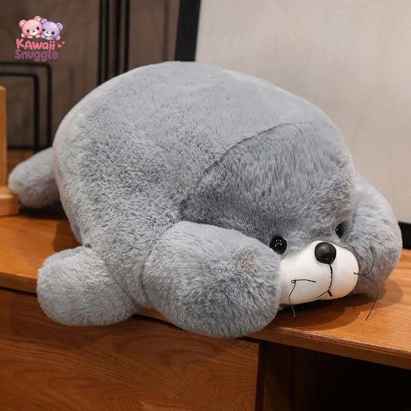 Hairy Lying Seal PUP Plush – A Cozy Ocean Companion