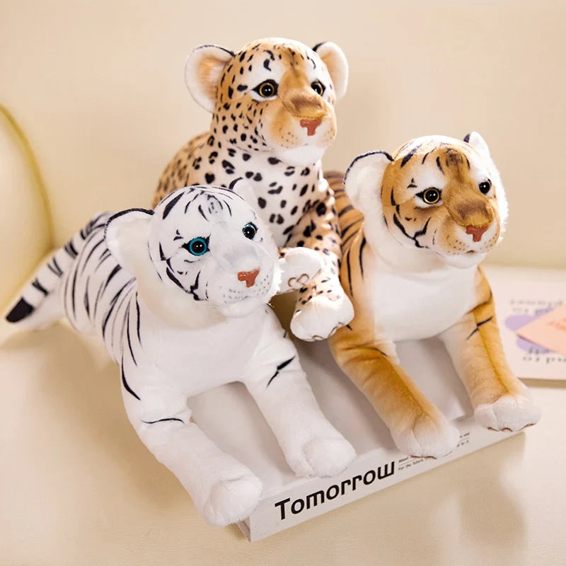 Simulation Tiger Leopard Plush – Your Fierce Yet Cuddly Jungle Companion
