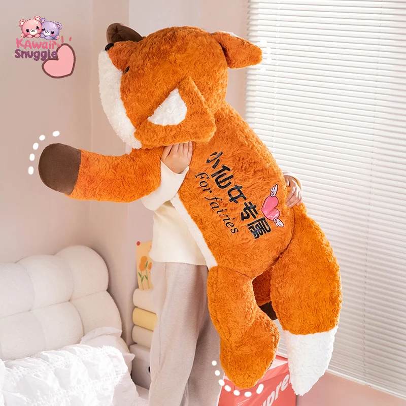 Big Kawaii Fox Plush – A Soft & Cuddly Companion