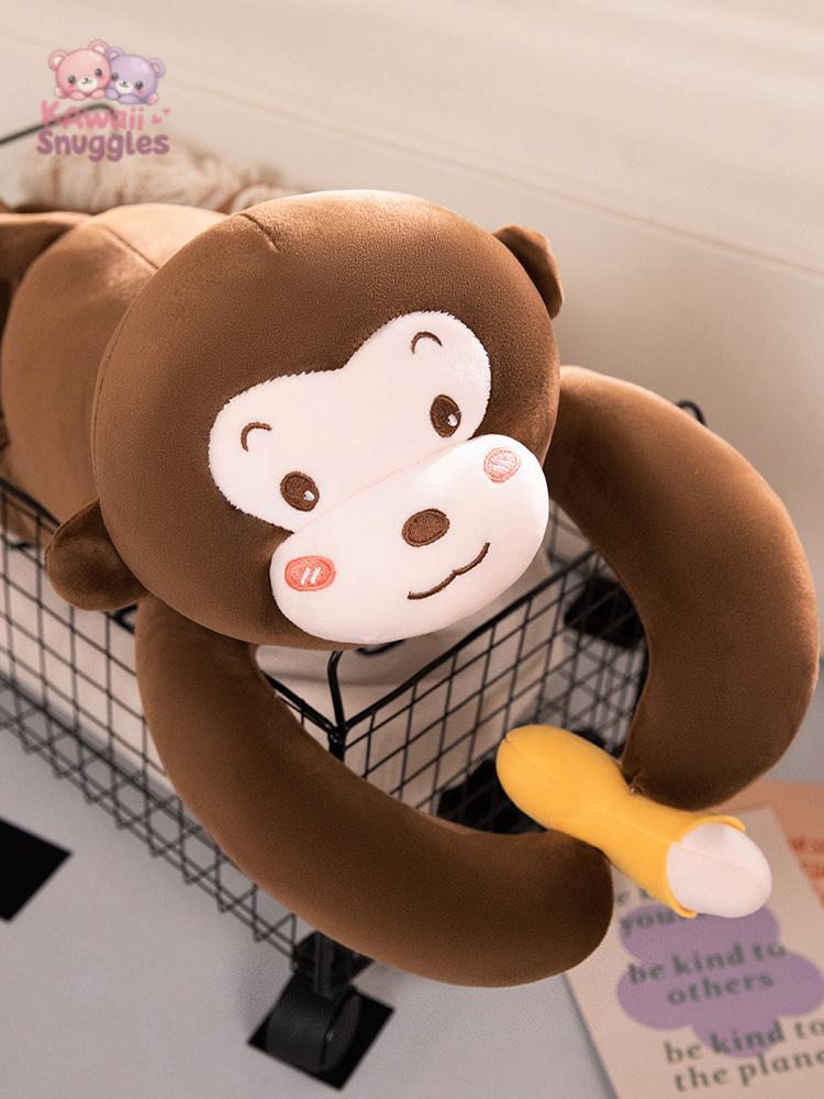 Lying Monkey Plush Toy – Your Playful Snuggle Buddy