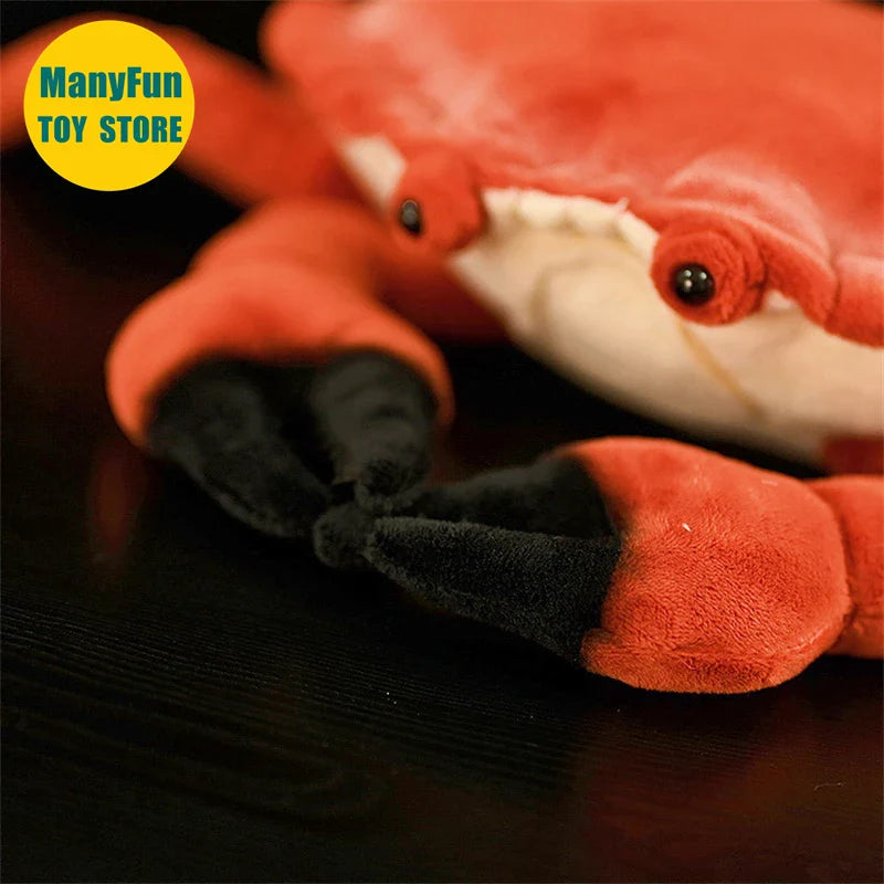 Edible Crab Plush Toy High Fidelity Brown Crab Plushie Crab Peluche Lifelike Stuffed Animals Simulation Doll Kawai Toy Gifts Kid