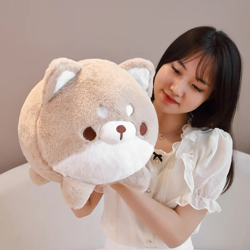 Kawaii Chubby Dog Plush Toy – Soft Cartoon Puppy Stuffed Pillow for Kids and Baby Gifts