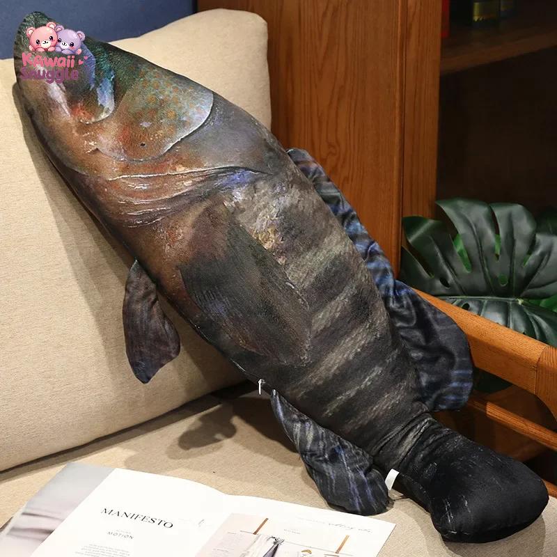 Giant Simulation Trout Fish Plush Toy A Whimsical Ocean Adventure