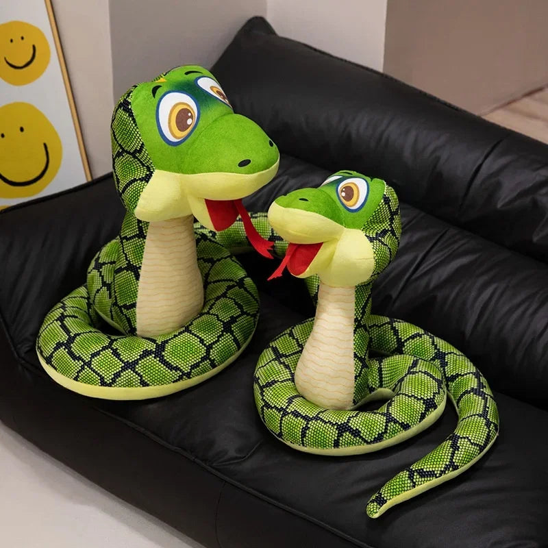 Green Snakes Plush Toy Stuffed Animals Snakes Plushies Doll Funny