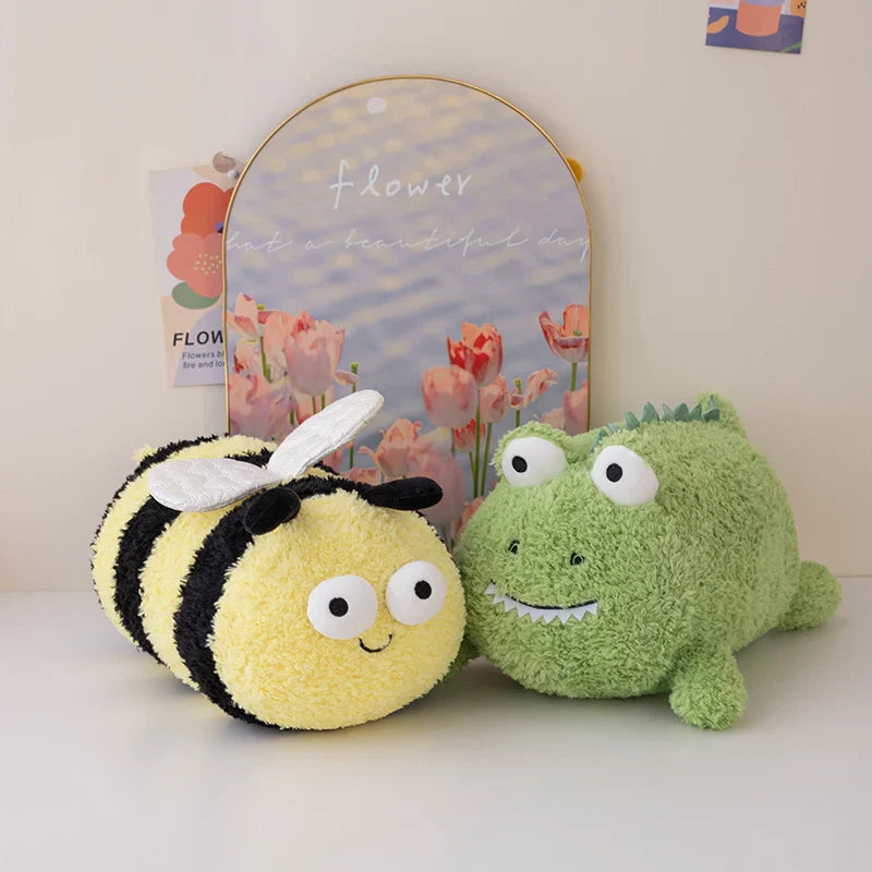 Cute Bee Crocodile Unicorn Pig Plush Toys – Soft Birthday Pillow
