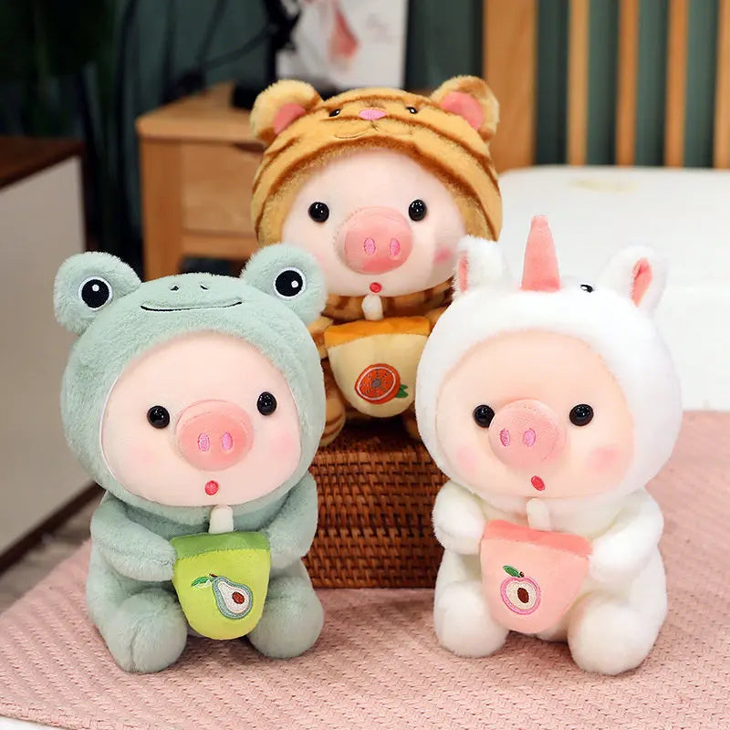 Cosplay Animal Boba Plushie Unicorn Frog Bunny Pig Toy Hug