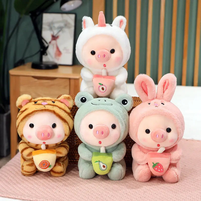Cosplay Animal Boba Plushie Unicorn Frog Bunny Pig Toy Hug