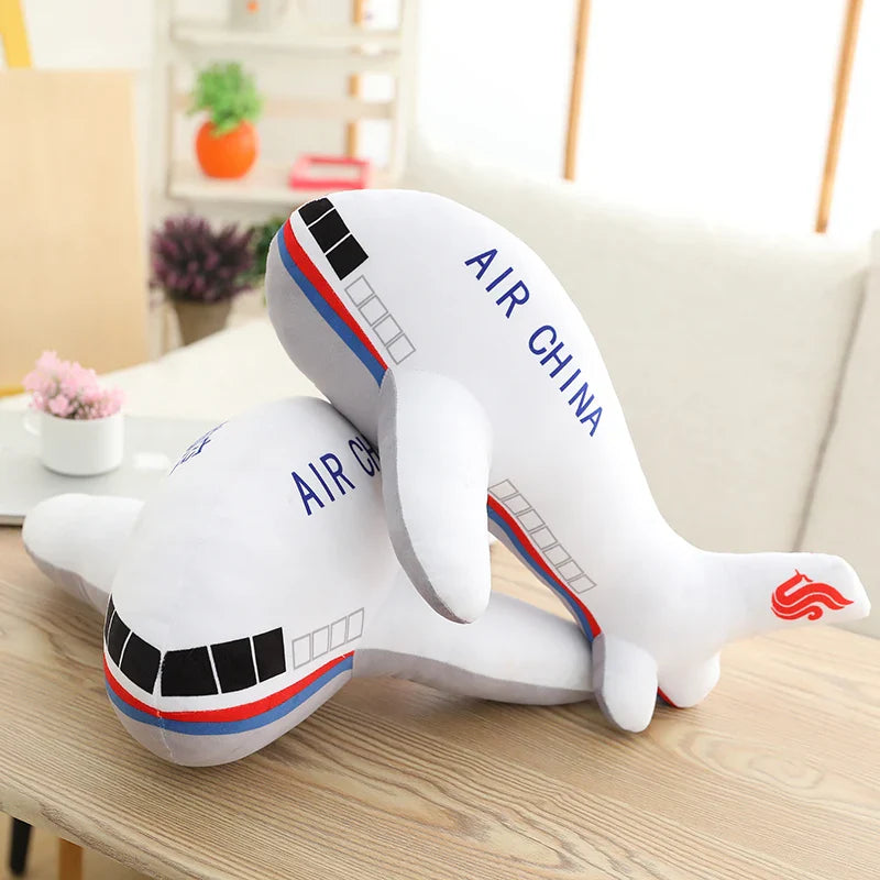 Simulation Funny Airplane Plush Toy – Soar into Cuddly Comfort!