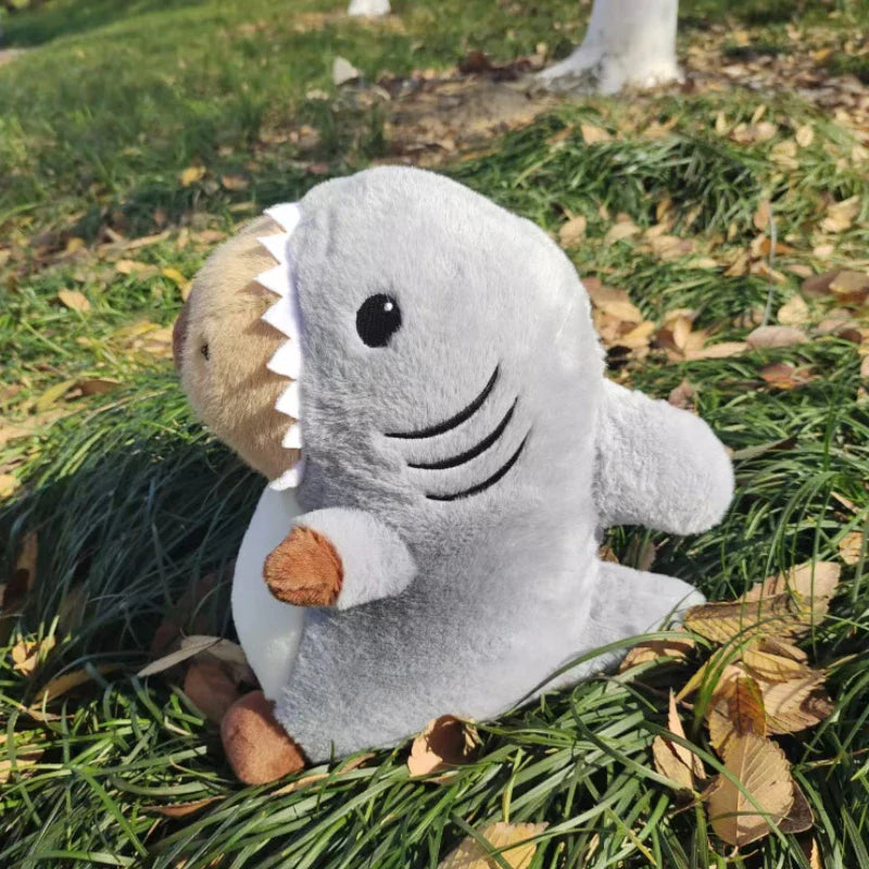 Kawaii Shark Capybara Plush Toy Cartoon Animal Pillow Sofa Cushion Capibara