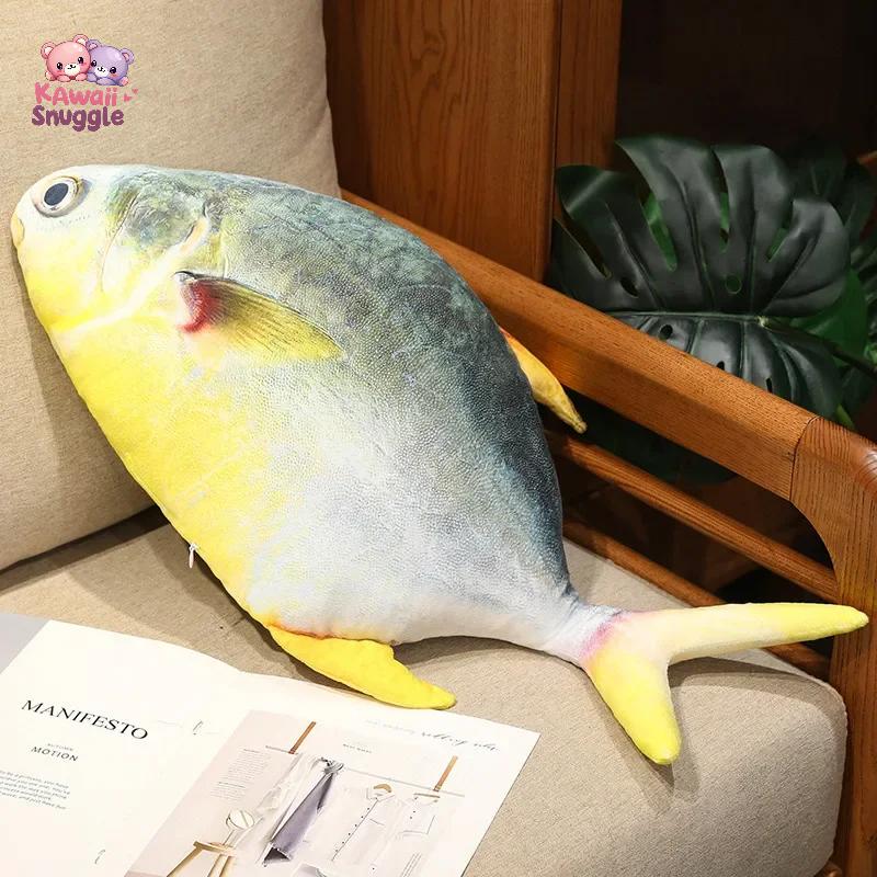 Giant Simulation Trout Fish Plush Toy A Whimsical Ocean Adventure