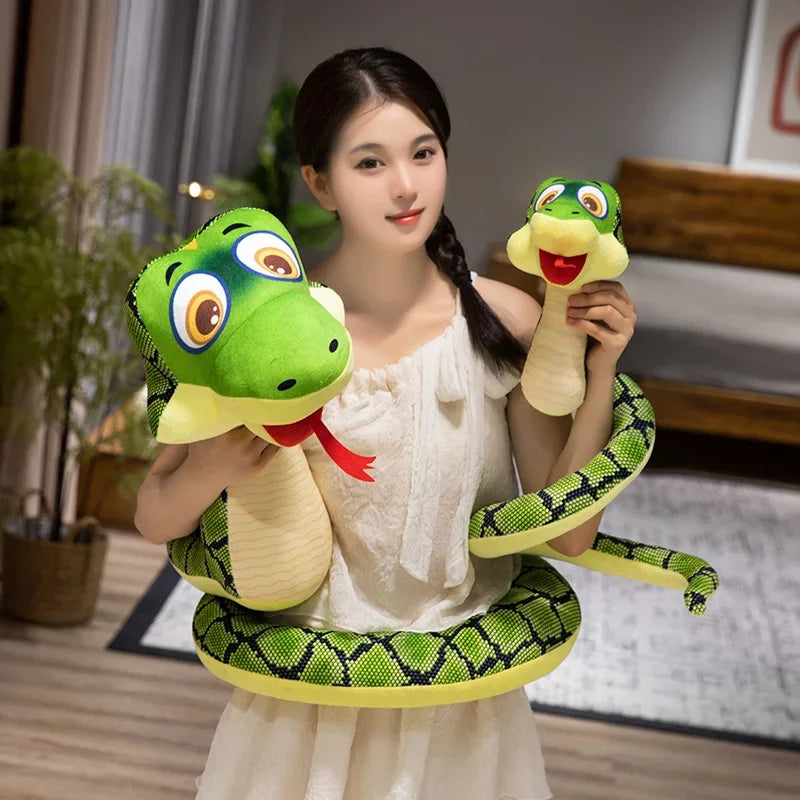 Green Snakes Plush Toy Stuffed Animals Snakes Plushies Doll Funny