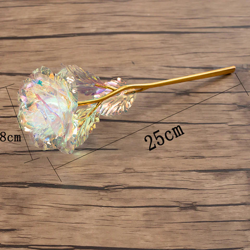 Valentine's Day Gift of a Lifetime: 24k Gold Galaxy Roses with "Love You For Life" Engraving"