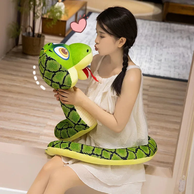 Green Snakes Plush Toy Stuffed Animals Snakes Plushies Doll Funny