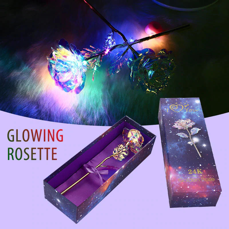 Valentine's Day Gift of a Lifetime: 24k Gold Galaxy Roses with "Love You For Life" Engraving"