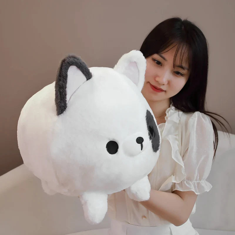 Kawaii Chubby Dog Plush Toy – Soft Cartoon Puppy Stuffed Pillow for Kids and Baby Gifts