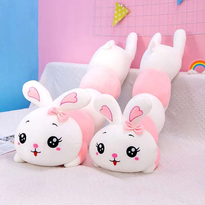 Cute Soft Rabbit Caterpillar Plush Toys Office Nap Pillow Stuffed Home Comfort Cushion