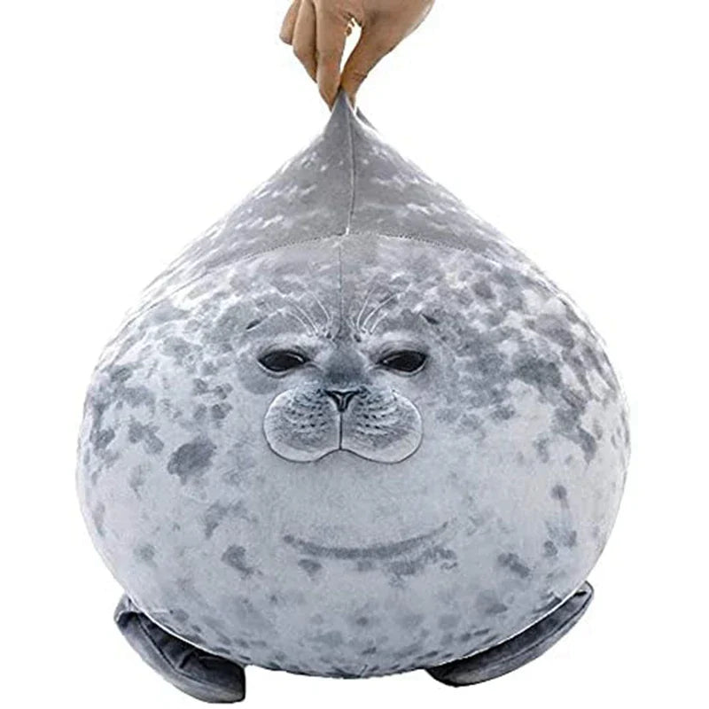 Seal Plush Pillow, Chubby Seal Pillow, Cute Plush Animal Pillow Toy, birthday Gift