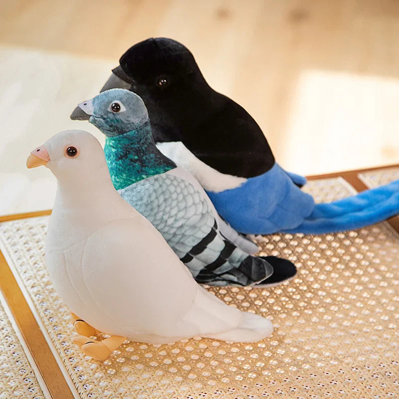 New Simulation Pigeon Plush Toy Cartoon Birds Peace