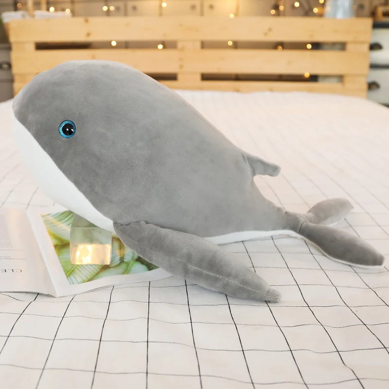 Cute Dream Giant size big Whale Plush Toy Whale Stuffed Doll Soft