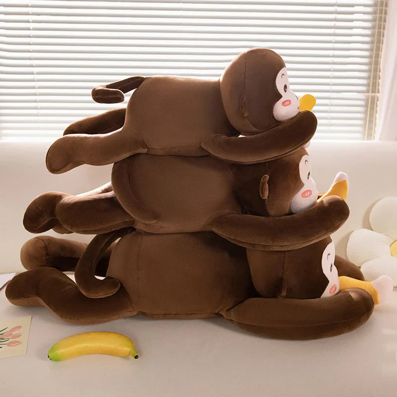 Lying Monkey Plush Toy Kawaii Long Arm Banana Monkey Plush