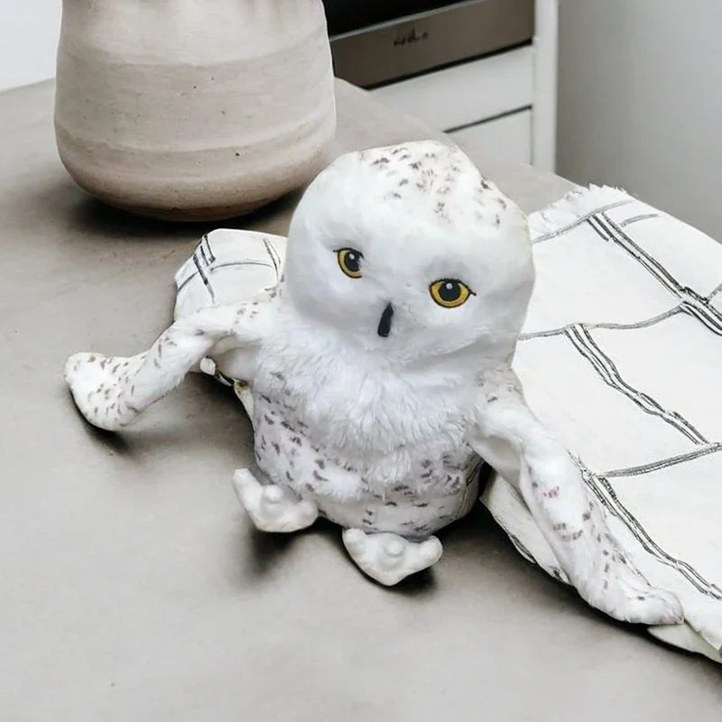 New Stuffed Plush Animals Toys Hand Finger Story Puppet Cute Bird Dolls Educational White Owl Children Birthday Gift