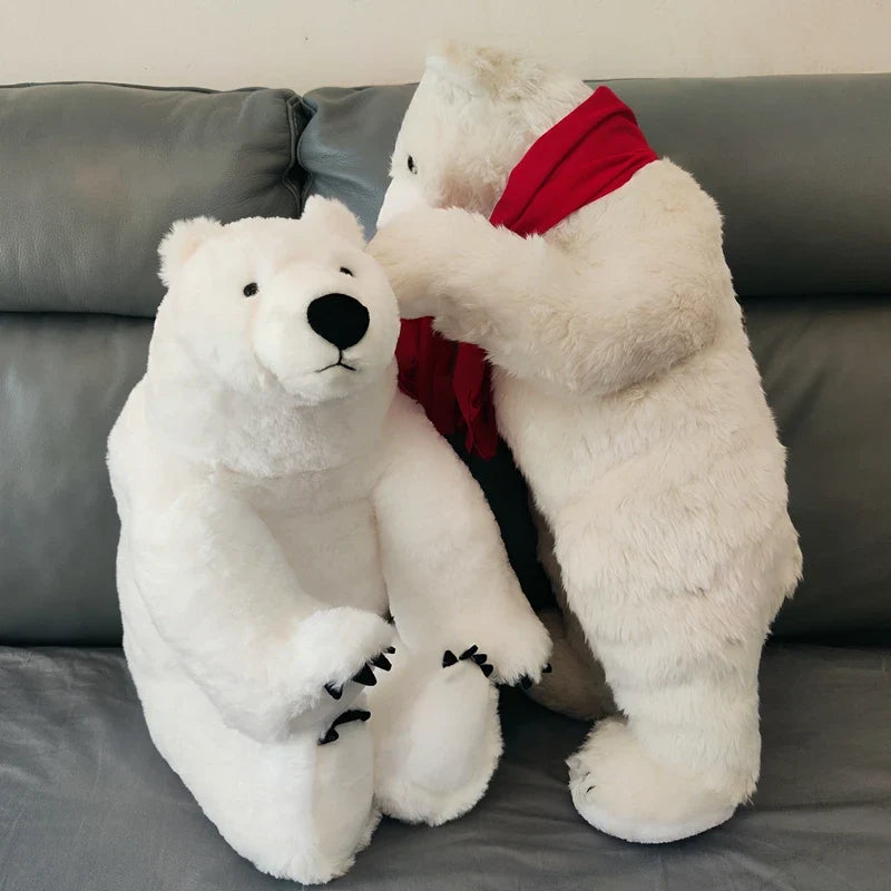 Pop Christmas Realistic Polar Bear Plush Toy