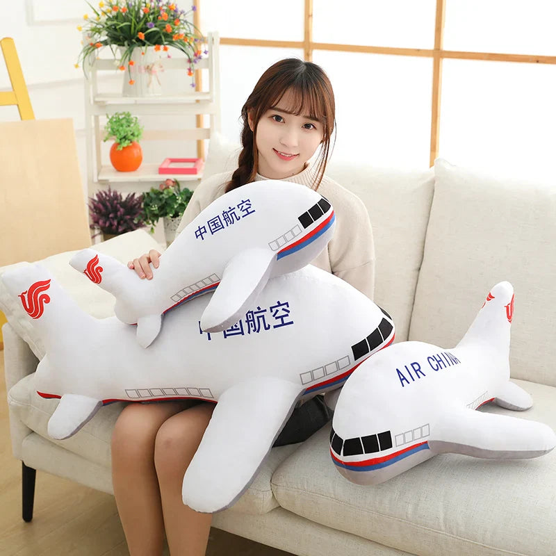 Simulation Funny Airplane Plush Toy – Soar into Cuddly Comfort!