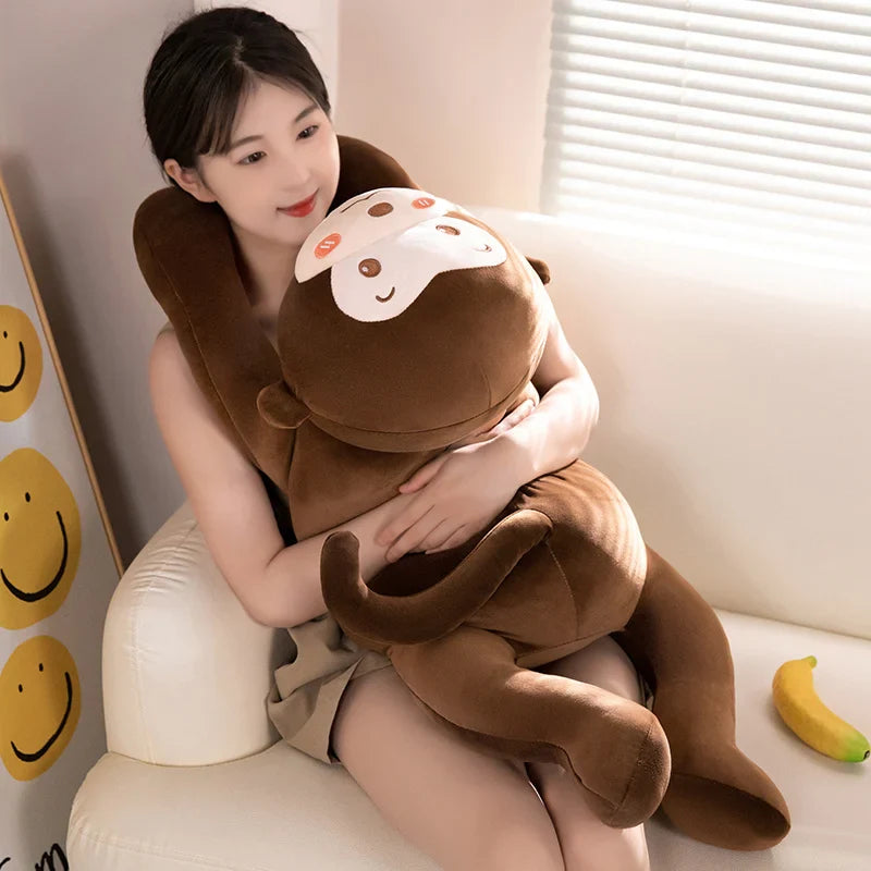 Lying Monkey Plush Toy Kawaii Long Arm Banana Monkey Plush